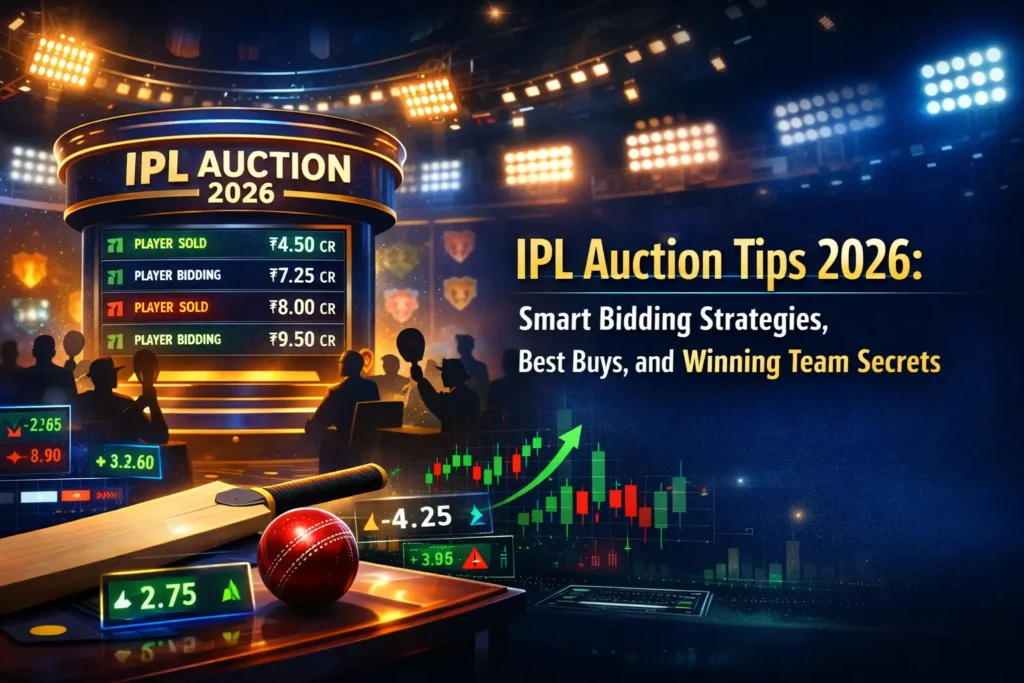 IPL Auction Tips 2026: Smart Bidding Strategies, Best Buys, and Winning Team Secrets