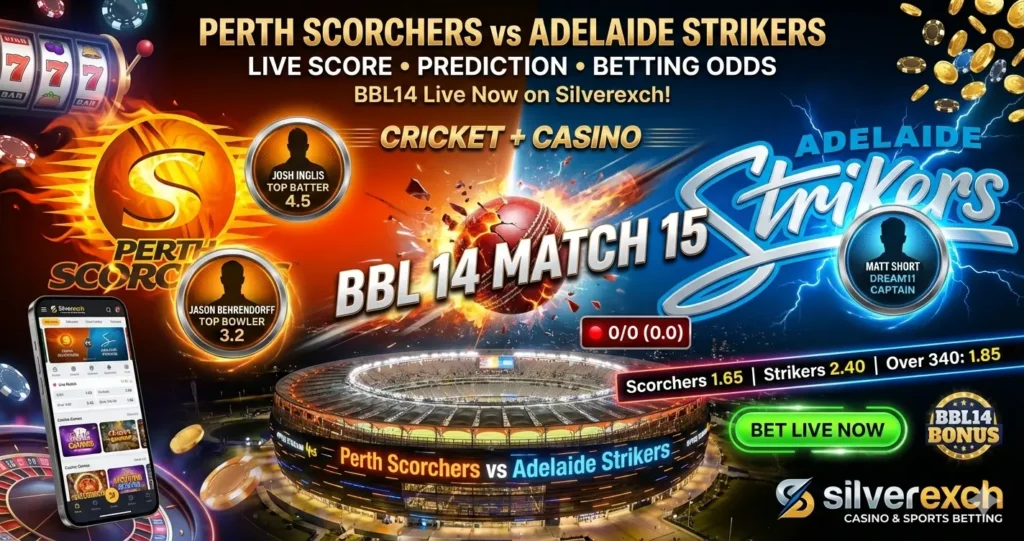 Perth Scorchers vs Adelaide Strikers: Live Score, Highlights & Match Preview